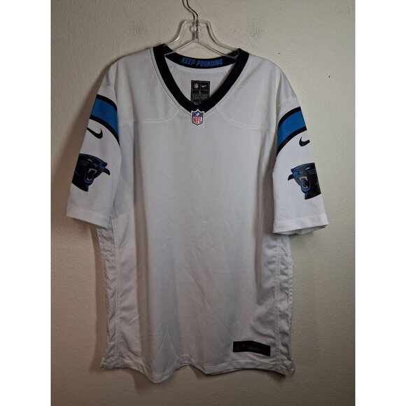 NWOT Nike NFL Carolina Panthers Jersey Men's Size Large White - Picture 1 of 6